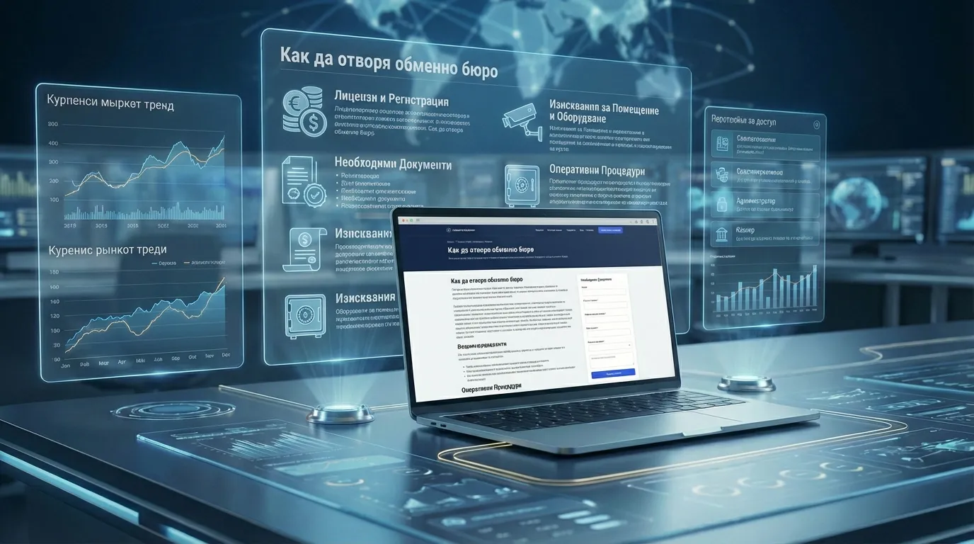 Как да отворя обменно бюро в България — стъпки и изисквания